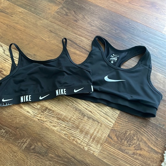 Nike Other - 2 Nike girls sports bras black lg and xl